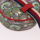 GUCCI Yuko Higuchi GG Supreme Waist Bag PVC Beige Silver 502330 Auth 191546M-13