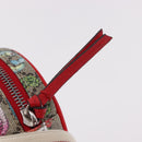 GUCCI Yuko Higuchi GG Supreme Waist Bag PVC Beige Silver 502330 Auth 191546M-14