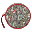 GUCCI Yuko Higuchi GG Supreme Waist Bag PVC Beige Silver 502330 Auth 191546M-2