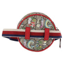 GUCCI Yuko Higuchi GG Supreme Waist Bag PVC Beige Silver 502330 Auth 191546M-3