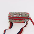 GUCCI Yuko Higuchi GG Supreme Waist Bag PVC Beige Silver 502330 Auth 191546M-6