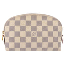 LOUIS VUITTON Damier Azur Pochette Cosmetic PM Pouch N60024 LV Auth 191553-2