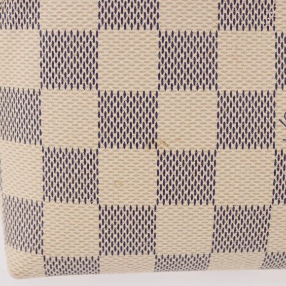 LOUIS VUITTON Damier Azur Pochette Cosmetic PM Pouch N60024 LV Auth 191553