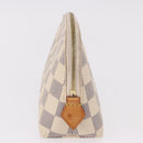 LOUIS VUITTON Damier Azur Pochette Cosmetic PM Pouch N60024 LV Auth 191553-5