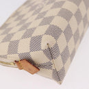 LOUIS VUITTON Damier Azur Pochette Cosmetic PM Pouch N60024 LV Auth 191553-9