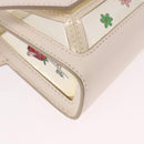 BALLY Waist Bag Vinyl Clear Gold Auth 191554A-10