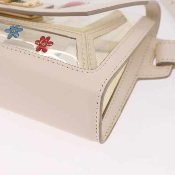 BALLY Waist Bag Vinyl Clear Gold Auth 191554A