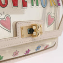 BALLY Waist Bag Vinyl Clear Gold Auth 191554A-14