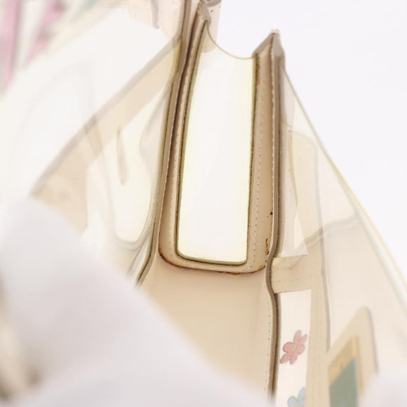 BALLY Waist Bag Vinyl Clear Gold Auth 191554A