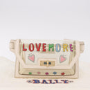 BALLY Waist Bag Vinyl Clear Gold Auth 191554A-22