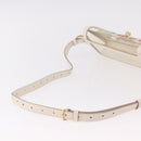BALLY Waist Bag Vinyl Clear Gold Auth 191554A-7