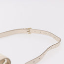 BALLY Waist Bag Vinyl Clear Gold Auth 191554A-8