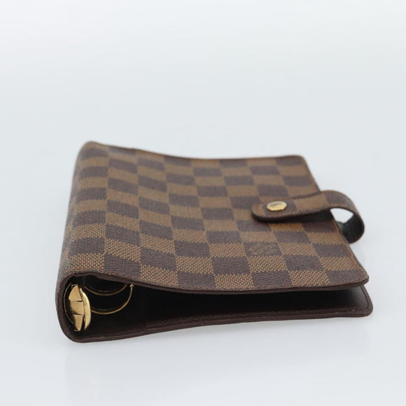 LOUIS VUITTON Damier Ebene Agenda MM Day Planner Cover R20240 LV Auth 191555