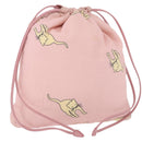 Miu Miu Pouch Cotton Pink Auth 191556-1