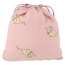 Miu Miu Pouch Cotton Pink Auth 191556-2