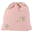 Miu Miu Pouch Cotton Pink Auth 191556-4