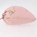 Miu Miu Pouch Cotton Pink Auth 191556-7