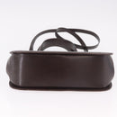 Salvatore Ferragamo Gancini Hand Bag Leather Brown Gold Auth 191557-5