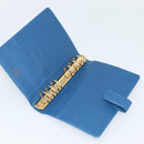 LOUIS VUITTON Epi Agenda MM Day Planner Cover Blue R20055 LV Auth 191561-8