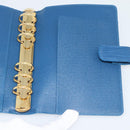 LOUIS VUITTON Epi Agenda MM Day Planner Cover Blue R20055 LV Auth 191561-19