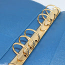 LOUIS VUITTON Epi Agenda MM Day Planner Cover Blue R20055 LV Auth 191561-9