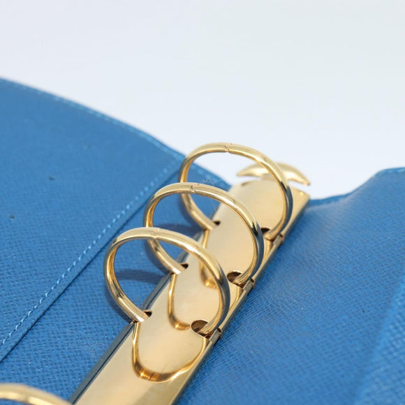 LOUIS VUITTON Epi Agenda MM Day Planner Cover Blue R20055 LV Auth 191561