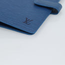 LOUIS VUITTON Epi Agenda MM Day Planner Cover Blue R20055 LV Auth 191561-7
