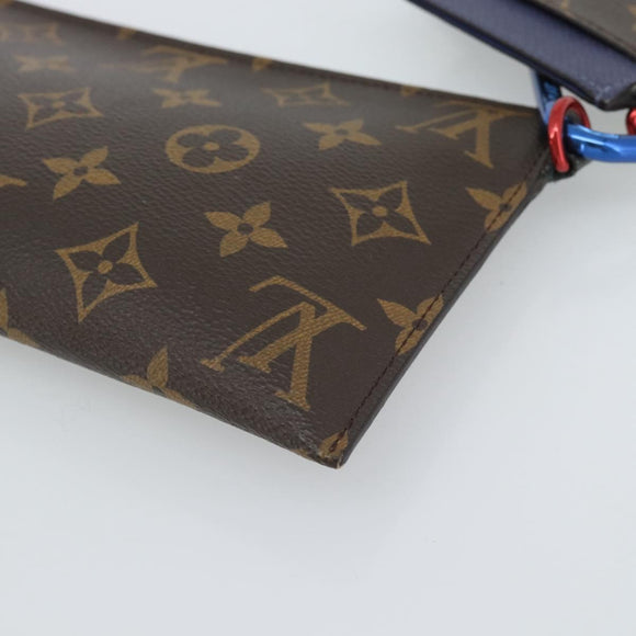 LOUIS VUITTON Monogram Ribbon Pouch M63045 LV Auth 191562
