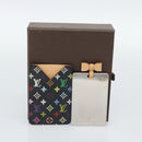 LOUIS VUITTON Monogram Multicolor Etui Miroir Mirror Black M92651 Auth 191563V-19