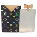 LOUIS VUITTON Monogram Multicolor Etui Miroir Mirror Black M92651 Auth 191563V-2