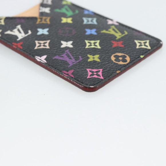 LOUIS VUITTON Monogram Multicolor Etui Miroir Mirror Black M92651 Auth 191563V
