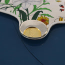 GUCCI Flora Horsebit Shoulder Bag Plastic Blue Gold Auth 191564-18