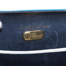 GUCCI Flora Horsebit Shoulder Bag Plastic Blue Gold Auth 191564-12