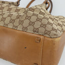 GUCCI GG Canvas Tote Bag Beige 94898 Auth 191570-12