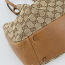 GUCCI GG Canvas Tote Bag Beige 94898 Auth 191570-13