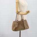 GUCCI GG Canvas Tote Bag Beige 94898 Auth 191570-23