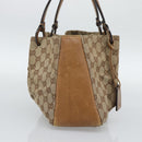 GUCCI GG Canvas Tote Bag Beige 94898 Auth 191570-4