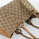 GUCCI GG Canvas Tote Bag Beige 94898 Auth 191570-6