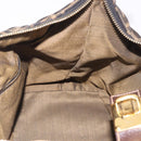 FENDI Zucca Canvas Vanity Hand Bag Brown Gold Auth 191576-21