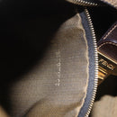 FENDI Zucca Canvas Vanity Hand Bag Brown Gold Auth 191576-12