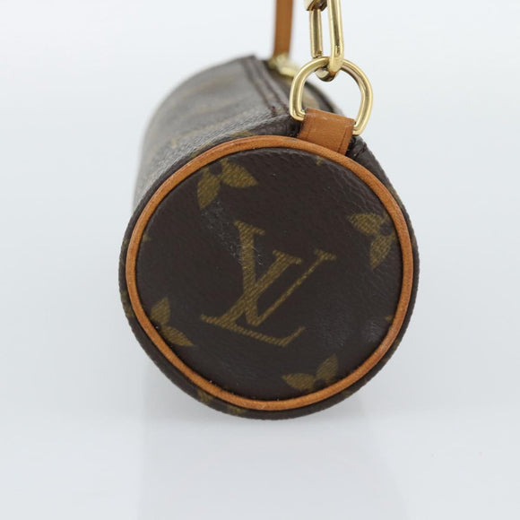 LOUIS VUITTON Monogram Papillon Pouch LV Auth 191585