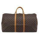 LOUIS VUITTON Monogram Keepall 60 Boston Bag M41422 LV Auth 191590-13
