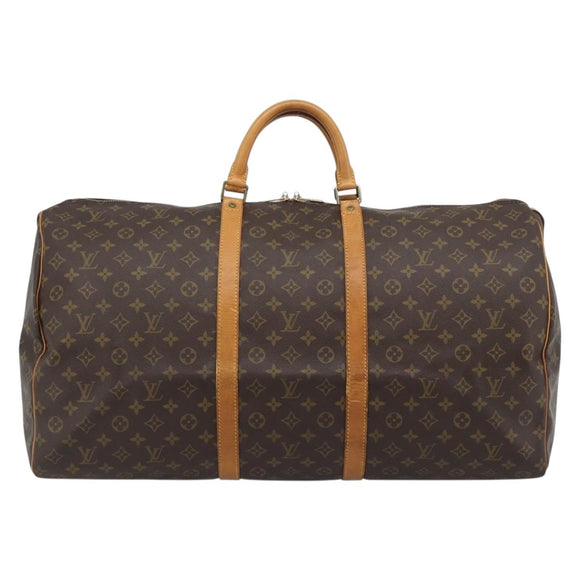LOUIS VUITTON Monogram Keepall 60 Boston Bag M41422 LV Auth 191590