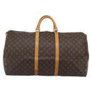 LOUIS VUITTON Monogram Keepall 60 Boston Bag M41422 LV Auth 191590-2
