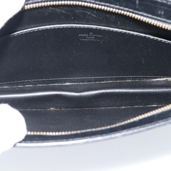 LOUIS VUITTON Epi Pochette Homme Clutch Bag Black M52522 LV Auth 191593