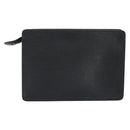 LOUIS VUITTON Epi Pochette Homme Clutch Bag Black M52522 LV Auth 191593-2