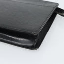 LOUIS VUITTON Epi Pochette Homme Clutch Bag Black M52522 LV Auth 191593-7