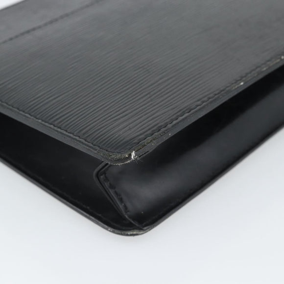 LOUIS VUITTON Epi Pochette Homme Clutch Bag Black M52522 LV Auth 191593