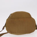 PRADA Backpack Nylon Brown Silver Auth 191597-11