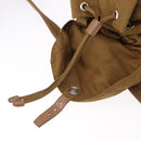 PRADA Backpack Nylon Brown Silver Auth 191597-18